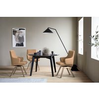 Stressless Polsterstuhl "Laurel" () Low Back mit Armlehne, Größe L, mit schräggestellten Beinen in Eiche von Stressless