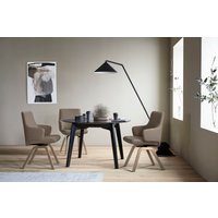 Stressless Polsterstuhl "Laurel" () Low Back mit Armlehne, Größe L, mit schräggestellten Beinen in Eiche von Stressless