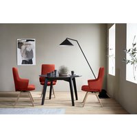Stressless Polsterstuhl "Laurel" () Microfaser DINAMICA High Back mit Armlehne, Größe L, mit schräggestellten Beinen in Eiche von Stressless