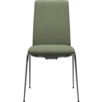 Stressless Polsterstuhl "Laurel" () Microfaser DINAMICA Low Back, Größe M, mit Beinen aus Stahl in Chrom glänzend von Stressless