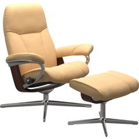 Stressless Relaxsessel "Consul", mit Cross Base, Größe S, M & L, Holzakzent Braun von Stressless