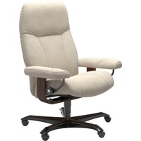 Stressless Relaxsessel "Consul", mit Home Office Base, Größe M, Gestell Braun von Stressless