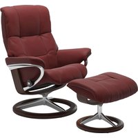 Stressless Relaxsessel "Mayfair", (Set, Relaxsessel mit Hocker), mit Hocker, mit Signature Base, Größe S, M & L, Gestell Braun von Stressless
