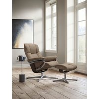 Stressless Relaxsessel "Mayfair", (Set, Relaxsessel mit Hocker), mit Hocker, mit Cross Base, Größe S, M & L, Holzakzent Wenge von Stressless