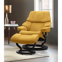 Stressless Relaxsessel-Set "Reno", mit Hocker, mit Classic Base, Größe S, M & L, Gestell Schwarz von Stressless