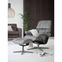 Stressless Relaxsessel "Reno" Set, Relaxsessel mit Hocker, mit Hocker, mit Cross Base, Größe S, M & L, Holzakzent Braun Stressless Relaxsessel "Reno" Set, Relaxsessel mit Hocker, mit Hocker, mit Cross Base, Größe S, M & L, Holzakzent Braun von Stressless