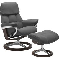 Stressless Relaxsessel "Ruby" mit Signature Base, Größe L, Gestell Eiche, Wenge, Braun & Schwarz von Stressless
