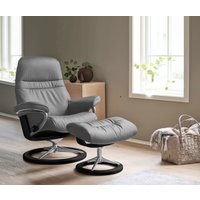 Stressless Relaxsessel "Sunrise" Set, Relaxsessel mit Hocker, mit Signature Base, Größe S, Gestell Schwarz von Stressless