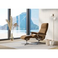 Stressless Relaxsessel "View", (Set, Relaxsessel mit Hocker), mit Hocker, mit Cross Base, Größe S, M & L, Holzakzent Eiche von Stressless