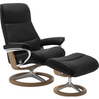 Stressless Relaxsessel "View", (Set, Relaxsessel mit Hocker), mit Signature Base, Größe M,Gestell Eiche von Stressless