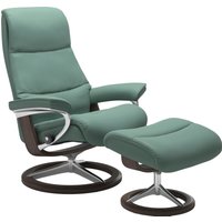 Stressless Relaxsessel "View", (Set, Relaxsessel mit Hocker), mit Signature Base, Größe M,Gestell Wenge von Stressless