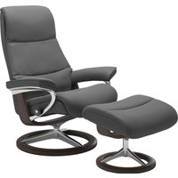 Stressless Relaxsessel "View" Set, Relaxsessel mit Hocker, mit Signature Base, Größe M,Gestell Wenge von Stressless