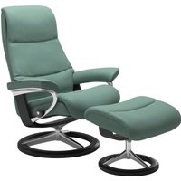 Stressless Relaxsessel "View", (Set, Relaxsessel mit Hocker), mit Signature Base, Größe S,Gestell Schwarz von Stressless