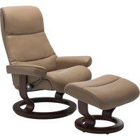 Stressless Relaxsessel "View" mit Classic Base, Größe S,Gestell Braun von Stressless