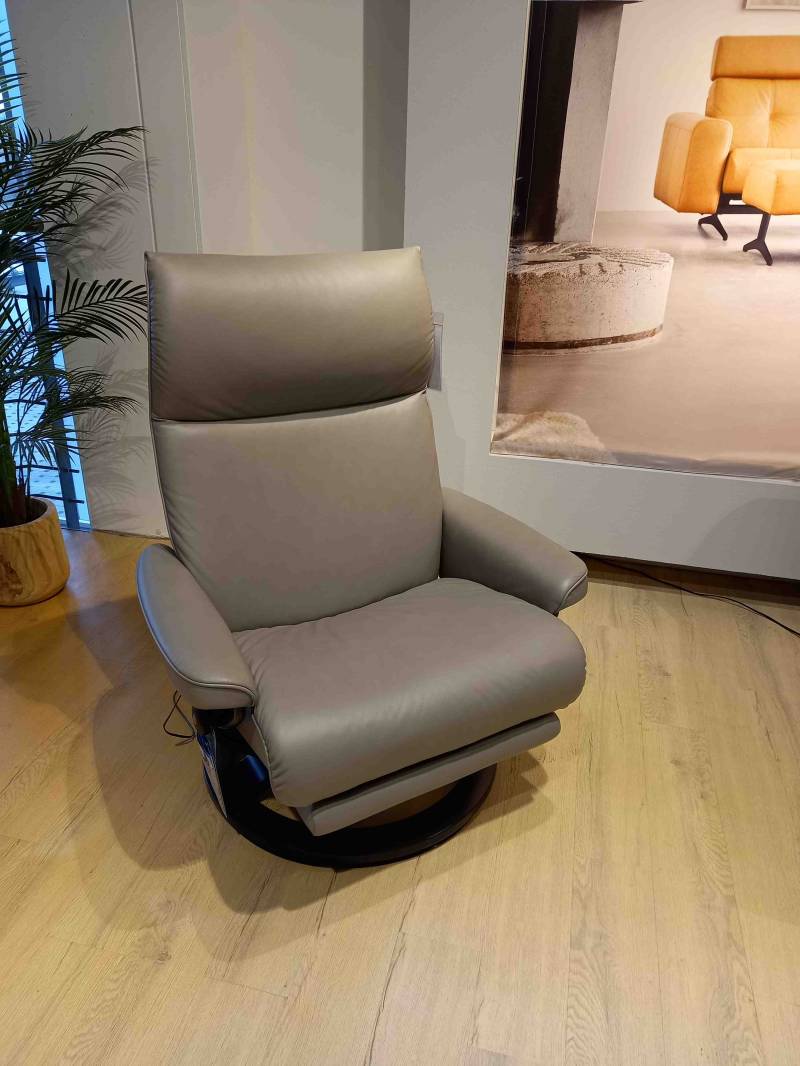 Stressless Sessel Aura (L) in Leder Paloma silver grey von Stressless
