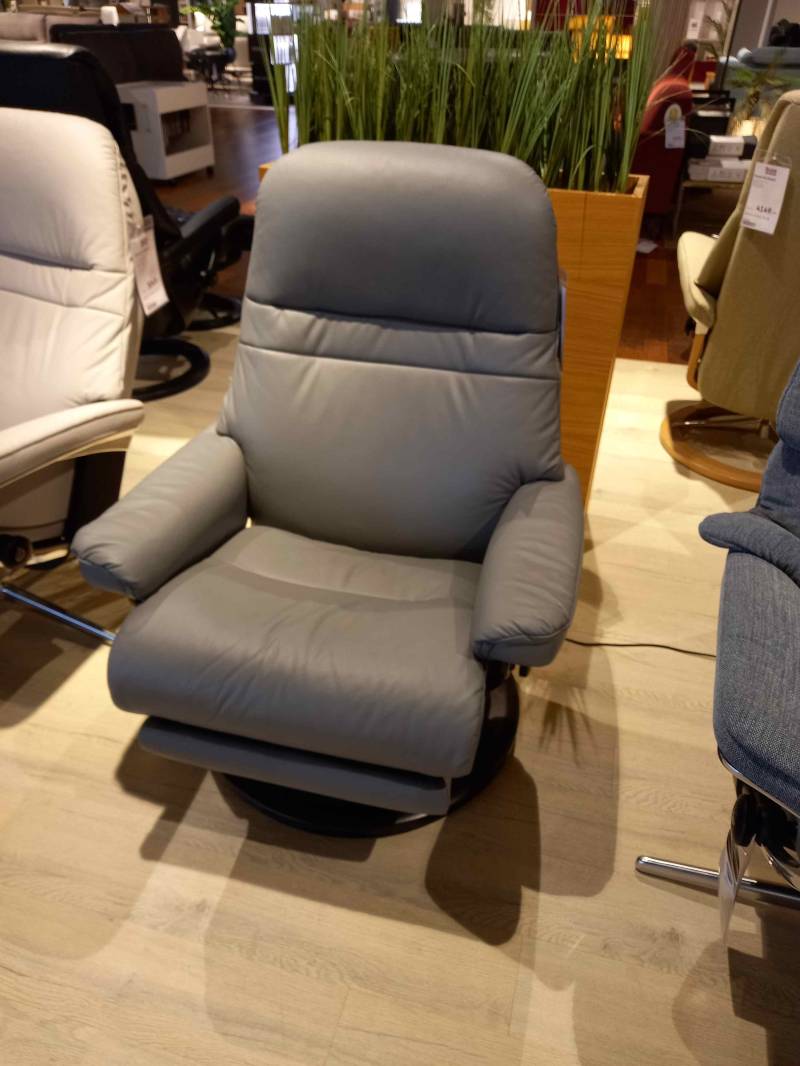 Stressless Sessel Sunrise Classic (M) in Leder Paloma Neutral grey von Stressless