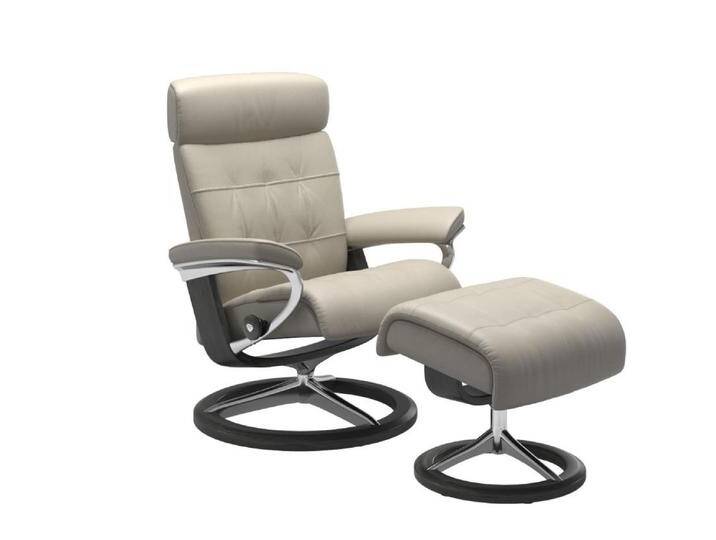 Stressless Sessel mit Hocker ERIK ca. B83 H99 T134 cm in Leder Ve von Stressless