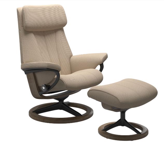 Stressless Sessel mit Hocker PAUL in Stoff Holly 81 light beige von Stressless