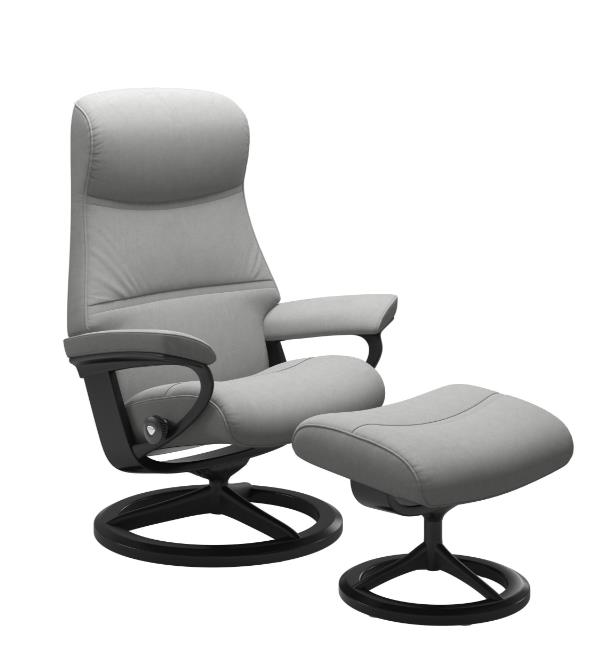 Stressless Sessel mit Hocker PHILIP in Stoff Dinamica 12 grey PG:2 von Stressless