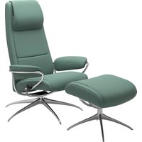 Stressless Relaxsessel "Paris", (Set, Relaxsessel mit Hocker), mit Hocker, High Back, mit Star Base, Gestell Chrom von Stressless