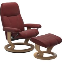 Stressless Relaxsessel "Consul", (Set, Relaxsessel mit Hocker), mit Hocker, mit Classic Base, Größe L, Gestell Eiche von Stressless