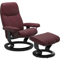 Stressless Relaxsessel "Consul", (Set, Relaxsessel mit Hocker), mit Hocker, mit Classic Base, Größe M, Gestell Schwarz von Stressless
