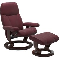 Stressless Relaxsessel "Consul", (Set, Relaxsessel mit Hocker), mit Hocker, mit Classic Base, Größe S, Gestell Braun von Stressless