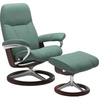 Stressless Relaxsessel "Consul", (Set, Relaxsessel mit Hocker), mit Hocker, mit Signature Base, Größe M, Gestell Braun von Stressless