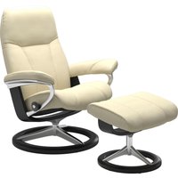 Stressless Relaxsessel "Consul", (Set, Relaxsessel mit Hocker), mit Hocker, mit Signature Base, Größe M, Gestell Schwarz von Stressless