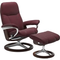 Stressless Relaxsessel "Consul", (Set, Relaxsessel mit Hocker), mit Hocker, mit Signature Base, Größe S, Gestell Eiche von Stressless