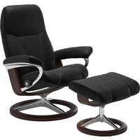 Stressless Relaxsessel "Consul", (Set, Relaxsessel mit Hocker), mit Hocker, mit Signature Base, Größe S, Gestell Eiche von Stressless