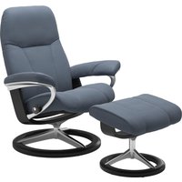 Stressless Relaxsessel "Consul", (Set, Relaxsessel mit Hocker), mit Hocker, mit Signature Base, Größe S, Gestell Schwarz Stressless Relaxsessel "Consul", (Set, Relaxsessel mit Hocker), mit Hocker, mit Signature Base, Größe S, Gestell Schwarz von Stressless