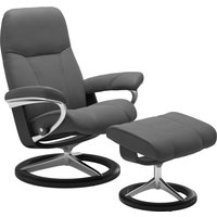 Stressless Relaxsessel "Consul" Set, Relaxsessel mit Hocker, mit Hocker, mit Signature Base, Größe S, Gestell Schwarz Stressless Relaxsessel "Consul" Set, Relaxsessel mit Hocker, mit Hocker, mit Signature Base, Größe S, Gestell Schwarz von Stressless