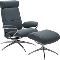 Stressless Relaxsessel "Paris", (Set, Relaxsessel mit Hocker), mit Hocker, Low Back mit Kopfstütze, mit Star Base, Gestell Chrom Stressless Relaxsessel "Paris", (Set, Relaxsessel mit Hocker), mit Hocker, Low Back mit Kopfstütze, mit Star Base, Gestell Chrom von Stressless