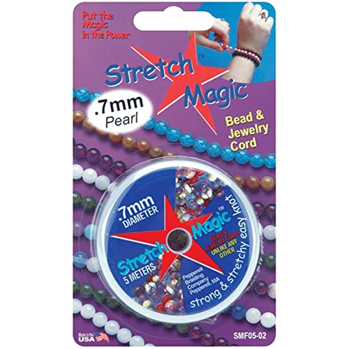 Stretch Magic Bead & Jewelry Cord .7mmx5m-Pearl by Stretch Magic von Stretch Magic