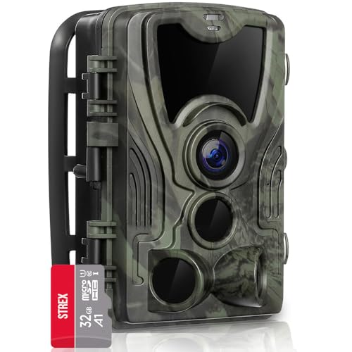 Strex Wildkamera mit Nachtsicht und WLAN - 120 MP 4K Ultra HD - Wasserdicht - Inkl. 32 GB SD von Strex