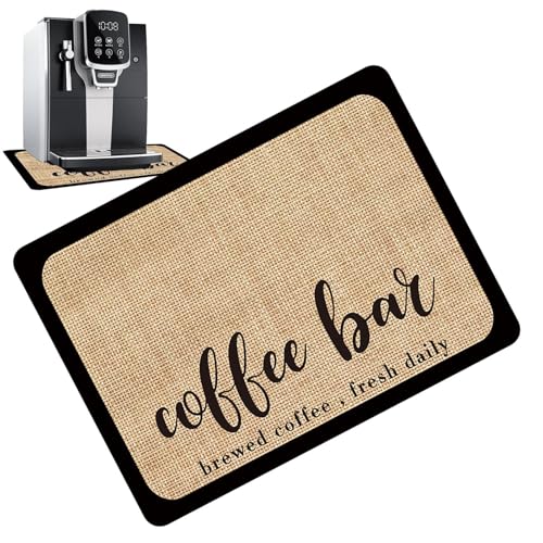 Kaffeebereiter-Matte, Silikon-Basis unter Kaffeemaschine, rutschfest, saugfähig, Stationsmatte, Barzubehör, Unterseite mit Gummi-Muster, multifunktionale Gummimatte Kaffeebereiter-Matte, Silikon-Basis unter Kaffeemaschine, rutschfest, saugfähig, Stationsmatte, Barzubehör, Unterseite mit Gummi-Muster, multifunktionale Gummimatte von Streysisl