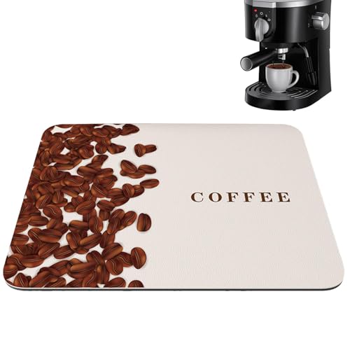 Kaffeemaschine, Silikon-Basis unter der Kaffeemaschine, rutschfest, saugfähig, Kaffee-Bar-Zubehör, Unterseite mit Gummi-Muster, multifunktionale Gummimatte Kaffeemaschine, Silikon-Basis unter der Kaffeemaschine, rutschfest, saugfähig, Kaffee-Bar-Zubehör, Unterseite mit Gummi-Muster, multifunktionale Gummimatte von Streysisl