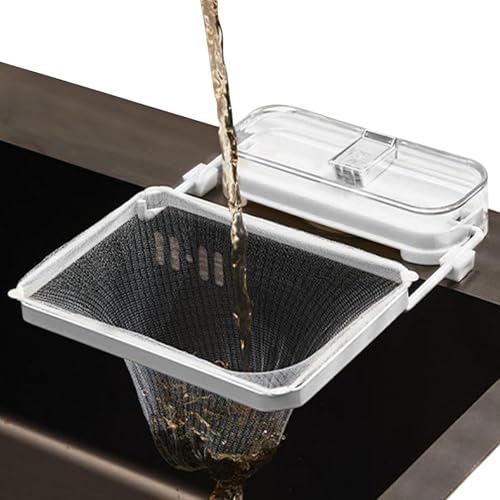 Küchenfilter Siebhalter Eckabflusssieb Rack mit 50 Filtersieb Saugnapf Küchenspüle Sieb, Wiederverwendbares Spülbeckenfilterregal, Saugnapf Spülbeckensieb Küchenfilter Siebhalter Eckabflusssieb Rack mit 50 Filtersieb Saugnapf Küchenspüle Sieb, Wiederverwendbares Spülbeckenfilterregal, Saugnapf Spülbeckensieb von Streysisl