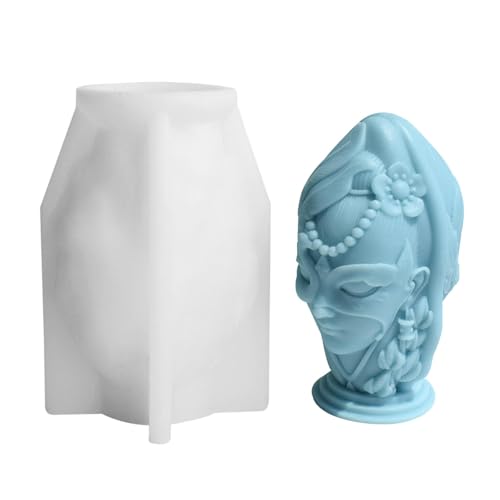 Streysisl 3D-Silikonform – Harz-Gesichtsgips-Form, wiederverwendbar, menschliches 3D-Gesicht zum Basteln für Kunstharz, Heimdekoration, Kerzenherstellung, Seifenbar Streysisl 3D-Silikonform – Harz-Gesichtsgips-Form, wiederverwendbar, menschliches 3D-Gesicht zum Basteln für Kunstharz, Heimdekoration, Kerzenherstellung, Seifenbar von Streysisl