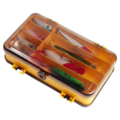 Streysisl Angelköderbox, Tackle Box Tabletts, doppelseitige Tackle Box Organizer, Tackle Boxes Wasserdicht, Köder-Organizer, Angelausrüstung zum Angeln Streysisl Angelköderbox, Tackle Box Tabletts, doppelseitige Tackle Box Organizer, Tackle Boxes Wasserdicht, Köder-Organizer, Angelausrüstung zum Angeln von Streysisl
