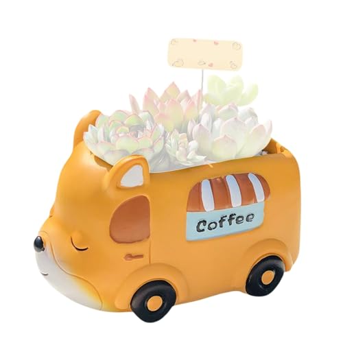 Streysisl Auto-Pflanzgefäß – Pflanzgefäß Cartoon-Auto-Blumentöpfe | Niedliche Tier-Harz-Töpfe, exquisite Autovase, Blumentopf für Garten, Büro Streysisl Auto-Pflanzgefäß – Pflanzgefäß Cartoon-Auto-Blumentöpfe | Niedliche Tier-Harz-Töpfe, exquisite Autovase, Blumentopf für Garten, Büro von Streysisl