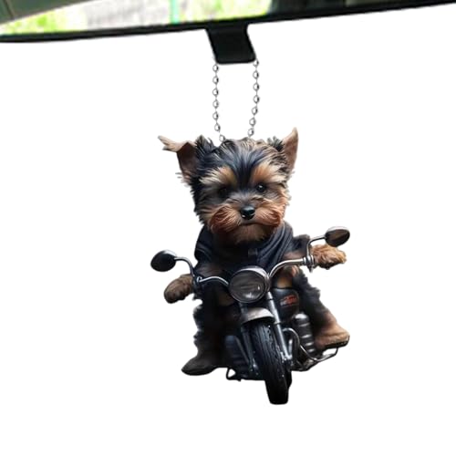Streysisl Auto-Spiegel-Ornament Hund – Hängender Auto-Innenanhänger – Cartoon-LKW- -Charm, 2D-Acryl-Rucksack-Dekoration für Weihnachtsbäume Streysisl Auto-Spiegel-Ornament Hund – Hängender Auto-Innenanhänger – Cartoon-LKW- -Charm, 2D-Acryl-Rucksack-Dekoration für Weihnachtsbäume von Streysisl