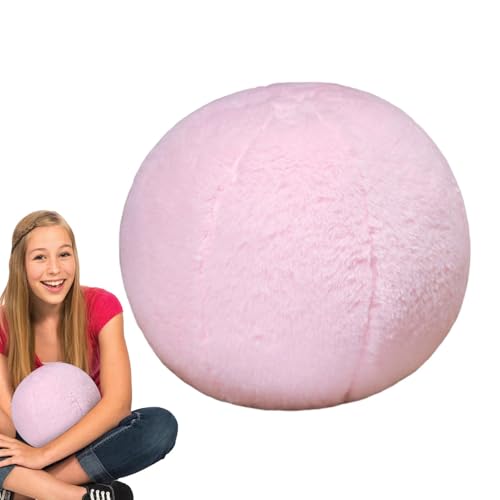 Streysisl Ballkissen, runde Plüschkugel-Überwurfkissen – rundes Bouclé-Plüschkissen für Couch, Sofa, Bett, Wohnzimmer, Schlafzimmer Streysisl Ballkissen, runde Plüschkugel-Überwurfkissen – rundes Bouclé-Plüschkissen für Couch, Sofa, Bett, Wohnzimmer, Schlafzimmer von Streysisl
