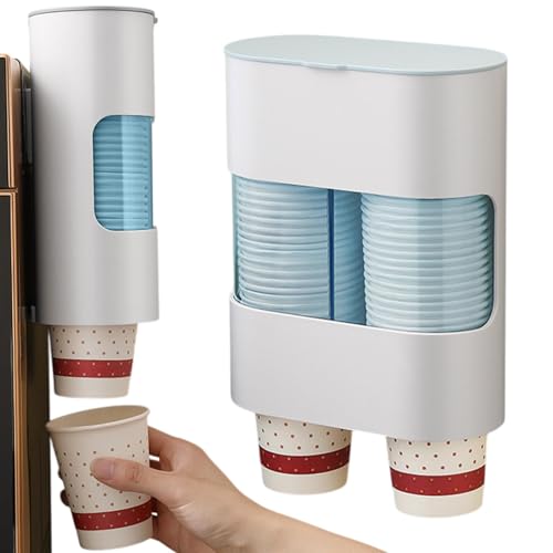 Streysisl Becherspender für Wasserkühler, Flaschenhalter für Zuhause, Wasserkühler, Becherspender, Wandhalterung, Zugtyp für Badezimmer, Pausenraum, Fitnessstudio Streysisl Becherspender für Wasserkühler, Flaschenhalter für Zuhause, Wasserkühler, Becherspender, Wandhalterung, Zugtyp für Badezimmer, Pausenraum, Fitnessstudio von Streysisl
