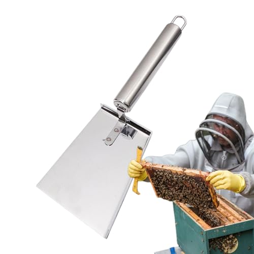 Streysisl Bienenstockreiniger Schaufel | Bienenstock Honig Bienenwachsschaber | Stabiler Edelstahl Bienenstock Schaufel Sauber Bienenstock für Imker Streysisl Bienenstockreiniger Schaufel | Bienenstock Honig Bienenwachsschaber | Stabiler Edelstahl Bienenstock Schaufel Sauber Bienenstock für Imker von Streysisl