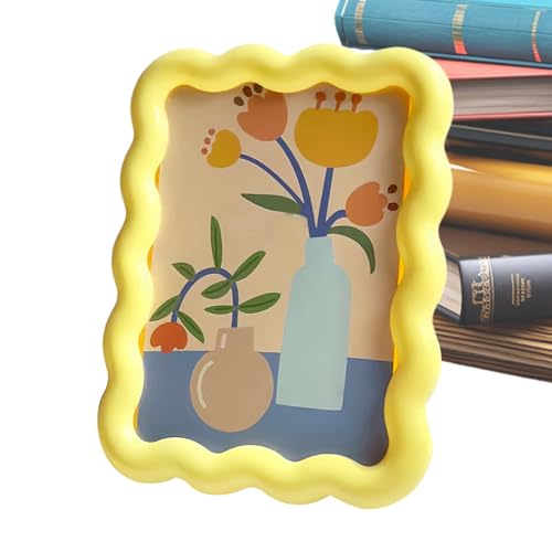 Streysisl Bilderrahmen, gelber Bilderrahmen für den Schreibtisch, ästhetische Tischdekorationen für Schlafsaal, Studio, Urlaub, Eingang, Schrank, Schreibtisch, Kinderzimmer, Schlafzimmer, Geburtstag Streysisl Bilderrahmen, gelber Bilderrahmen für den Schreibtisch, ästhetische Tischdekorationen für Schlafsaal, Studio, Urlaub, Eingang, Schrank, Schreibtisch, Kinderzimmer, Schlafzimmer, Geburtstag von Streysisl