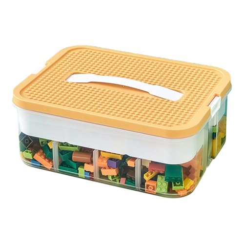 Streysisl Blocks Storage Bins - 2 Layers Stackable Toy Box Drawer Organizer - Multifunctional Creative Portable Building Blocks Organizer for Nursery Home Kindergarten Streysisl Blocks Storage Bins - 2 Layers Stackable Toy Box Drawer Organizer - Multifunctional Creative Portable Building Blocks Organizer for Nursery Home Kindergarten von Streysisl