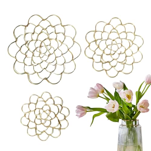 Streysisl Blumenarrangement-Halter | Packung mit 3 Blumenarrangements Frösche – Vasen-Blumentrenner, künstlicher Pflanzen-Organizer zur Pflanzenfixierung von Streysisl