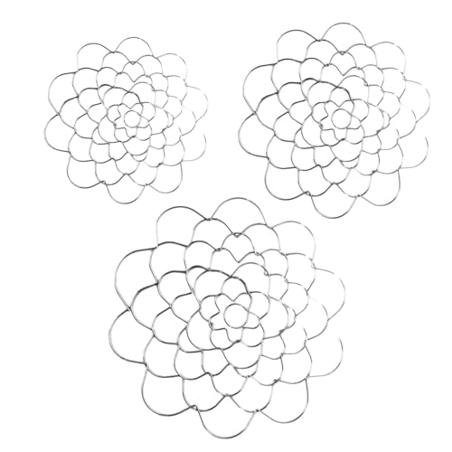 Streysisl Blumenfrösche für Arrangements Vase – Set mit 3 Blumengitter-Arranger Twister – Vasen-Blumentrenner, künstliche Pflanzen-Organizer für Pflanzenfixierung von Streysisl
